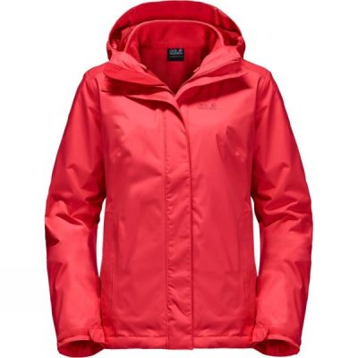 Chaquetas Jack Wolfskin Crush'n Ice 3-in-1 Mujer Rojas - Chile TVK527190